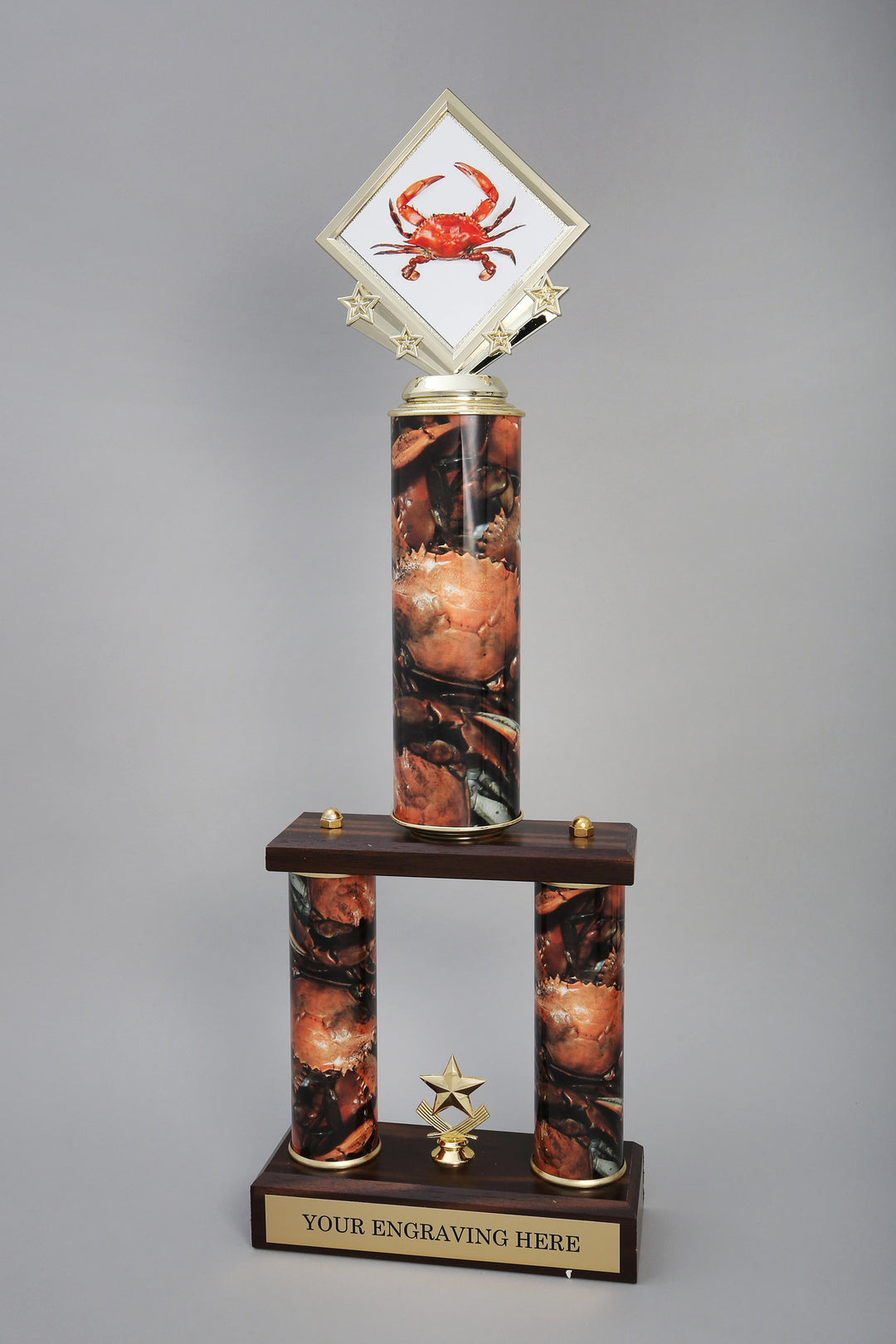 Crab Logo Two Column Trophy
