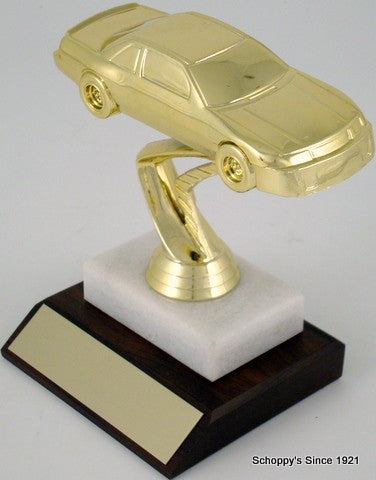 Stock Car Trophy on Marble Base