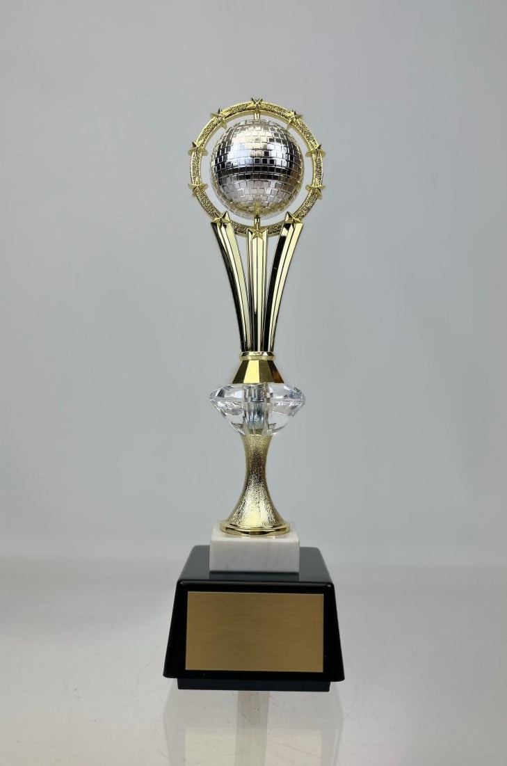 Disco Ball Spinning Diamond Riser Trophy - Schoppy's Since 1921