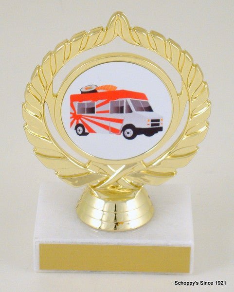 Food Truck Logo Trophy - Schoppy's Since 1921