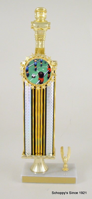 Foosball Logo Pedestal Trophy - Schoppy's Since 1921