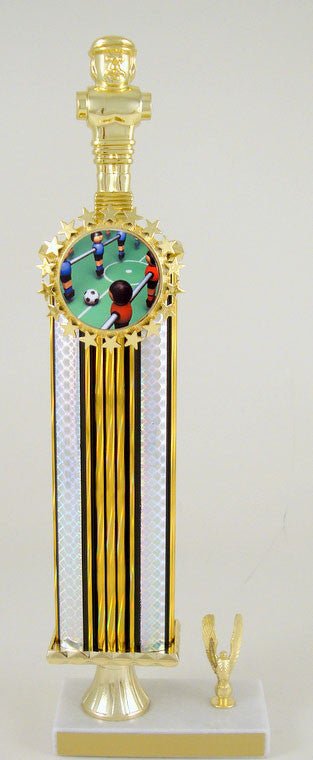 Foosball Logo Pedestal Trophy - Schoppy's Since 1921