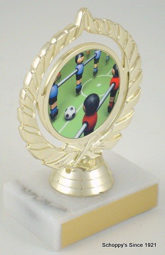 Foosball Logo Trophy - Schoppy's Since 1921