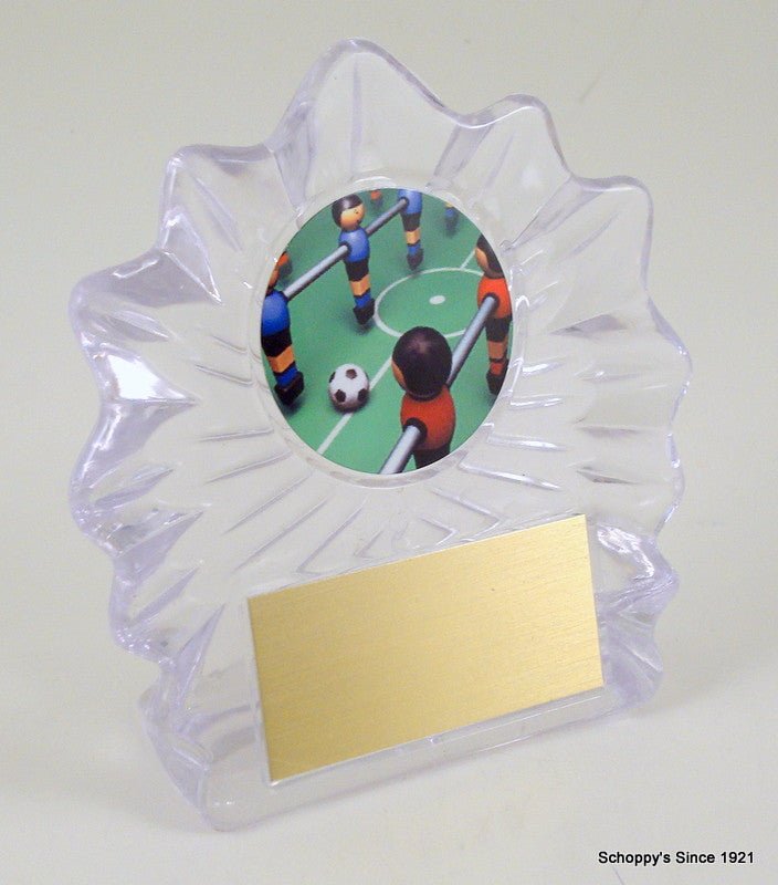 Foosball Shell Acrylic Award - Schoppy's Since 1921