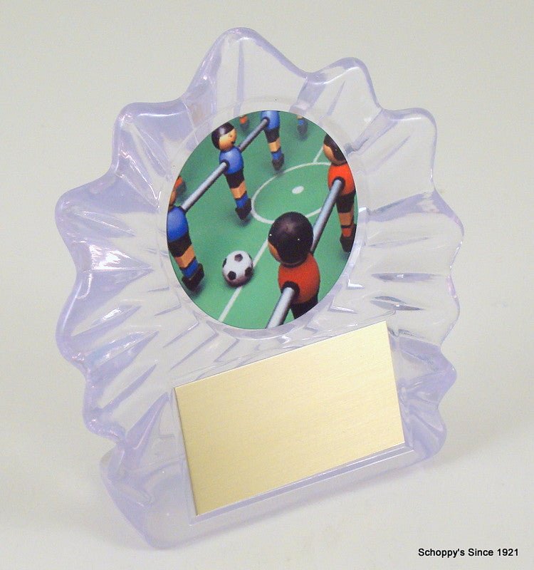 Foosball Shell Acrylic Award - Schoppy's Since 1921