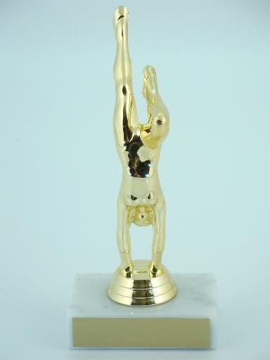 Gymnastics Hawaiian Print Custom Column Trophy - Schoppy's Since 1921