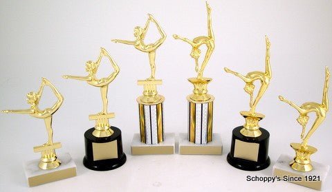 Gymnastics Trophy on Black Round Base - Schoppy's Since 1921
