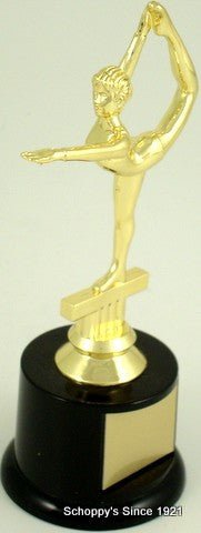 Gymnastics Trophy on Black Round Base - Schoppy's Since 1921