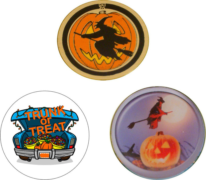 Halloween Trophy With Logo on Black Round Base - Schoppy's Since 1921