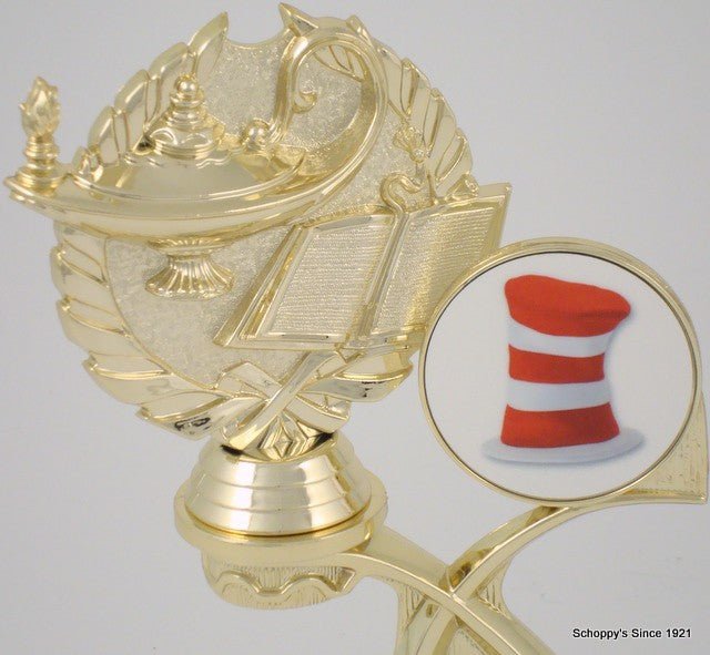 Hat Logo Offset Trophy - Schoppy's Since 1921