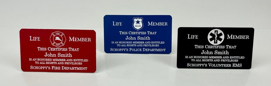 Life Member Wallet Card - Schoppy's Since 1921