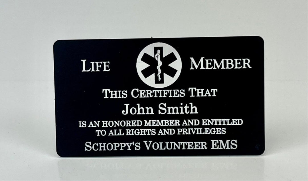 Life Member Wallet Card - Schoppy's Since 1921