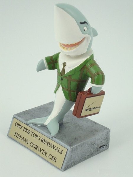 Sales Shark - Bobblehead Resin Trophy - Schoppy's Since 1921