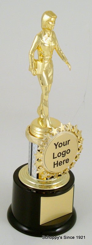 Salesperson Logo Trophy - Schoppy's Since 1921
