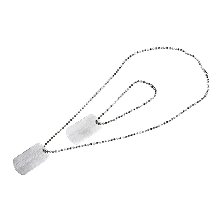 Set of 2 Dog Tags with Chain - Schoppy's Since 1921