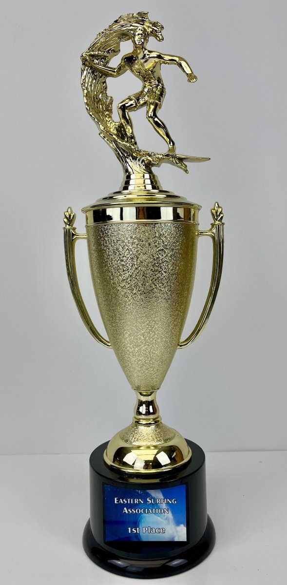 Surf Cup Trophy on Black Round Base - Schoppy's Since 1921