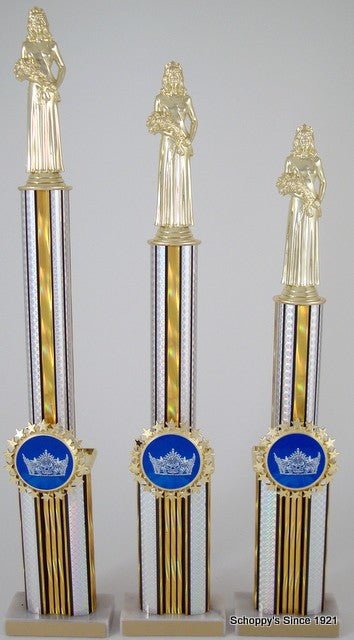 Two Tier Crown Logo Trophy - Schoppy's Since 1921