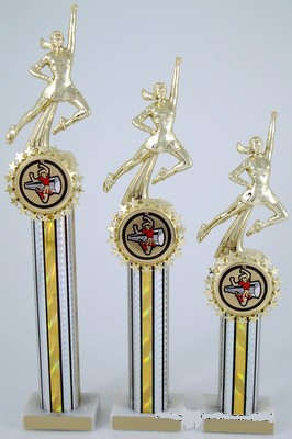 Cheerleading Trophy with Star Holder - Set-Trophies-Schoppy's Since 1921