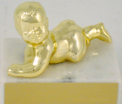 Crawling Baby on Marble Base-Trophies-Schoppy's Since 1921