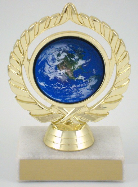 Earth Day Logo Trophy-Trophies-Schoppy&