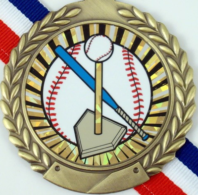 T-Ball Medal on Red, White & Blue Ribbon-Medals-Schoppy's Since 1921