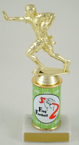 Flag Football Original Metal Roll Column Trophy-Trophies-Schoppy's Since 1921