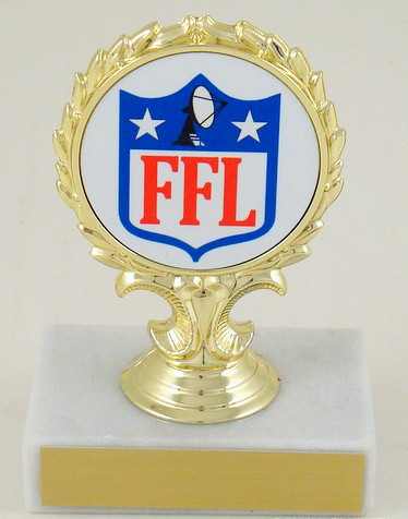 Fantasy Football League Custom Logo Trophy-Trophies-Schoppy's Since 1921