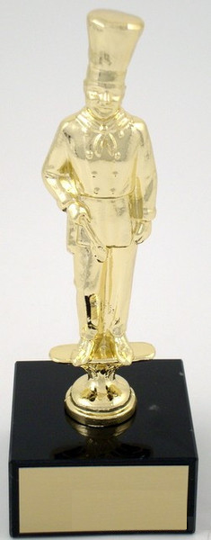 Chef Trophy Metal Figure on Black Marble Base-Trophies-Schoppy's Since 1921