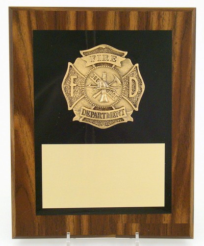Fire Department Plaque 8" x 10"-Plaque-Schoppy's Since 1921