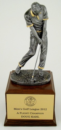 Fairway Wood Trophy on Walnut Base-Trophies-Schoppy&