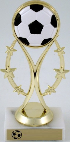 Soccer Trophy on Six-Star Riser-Trophies-Schoppy's Since 1921