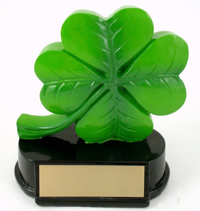 Four Leaf Clover Resin Trophy-Trophies-Schoppy's Since 1921