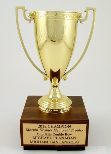 Metal Trophy Cup on Walnut Base-Trophies-Schoppy's Since 1921