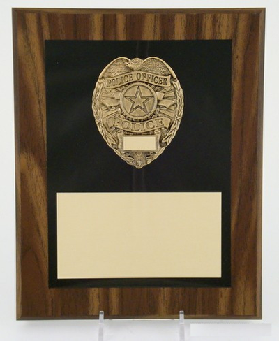 Police Badge Plaque 8" x 10"-Plaque-Schoppy's Since 1921