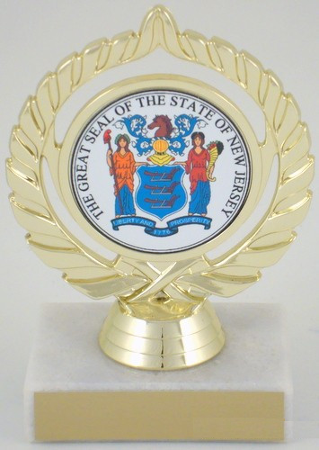 The Great Seal of New Jersey Trophy-Trophies-Schoppy&