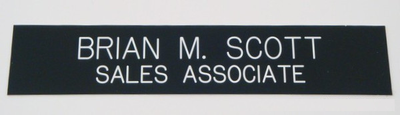 Nameplate 2 x 10-Name Desk Block-Schoppy's Since 1921