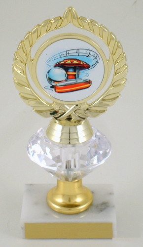 Pinball Logo Diamond Riser Trophy Medium-Trophies-Schoppy's Since 1921