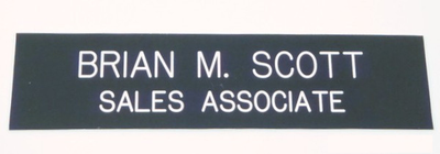 Nameplate 2 x 8-Name Desk Block-Schoppy's Since 1921