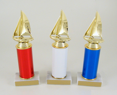 Sailing Original Metal Roll Column Trophy-Trophies-Schoppy's Since 1921