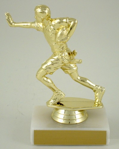 Flag Football Trophy On Marble Base-Trophies-Schoppy's Since 1921