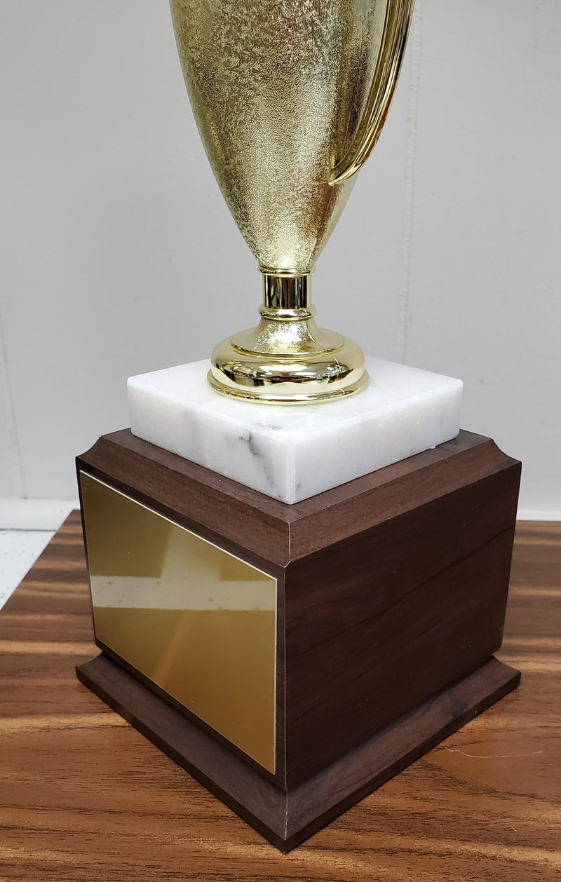 Personalized School Bus Perpetual trophy on Wood base-Trophy-Schoppy&