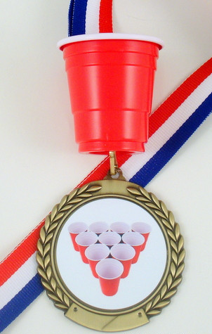 Mini Cup Beer Pong Rack Medal-Medals-Schoppy's Since 1921