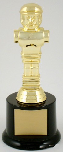 Foosball Trophy on Small Black Round Base-Trophies-Schoppy's Since 1921