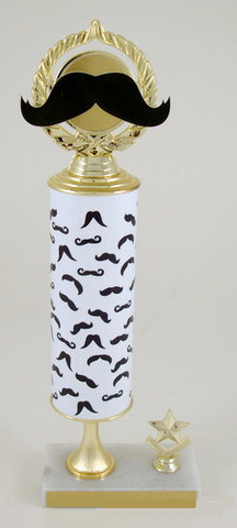 Mustache Grandmaster Custom Roll Column Trophy-Trophies-Schoppy's Since 1921