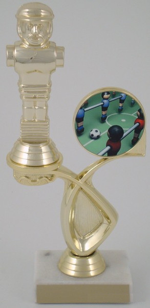 Foosball Trophy with Logo in Offset-Trophies-Schoppy's Since 1921