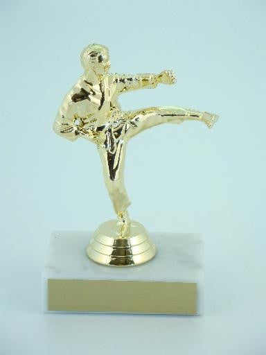 Karate Trophy on Marble Base-Trophies-Schoppy's Since 1921