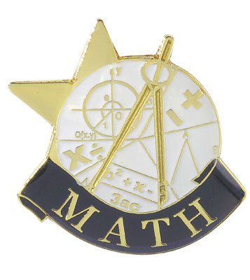 Math Achievement Lapel Pins-Pin-Schoppy's Since 1921