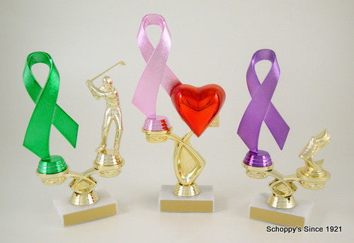 Awareness Ribbon Walk Event Trophy-Trophies-Schoppy&