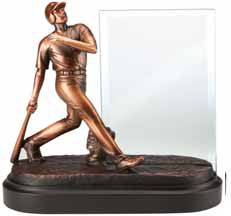 Baseball Glass Pane Resin Trophy-Trophies-Schoppy's Since 1921