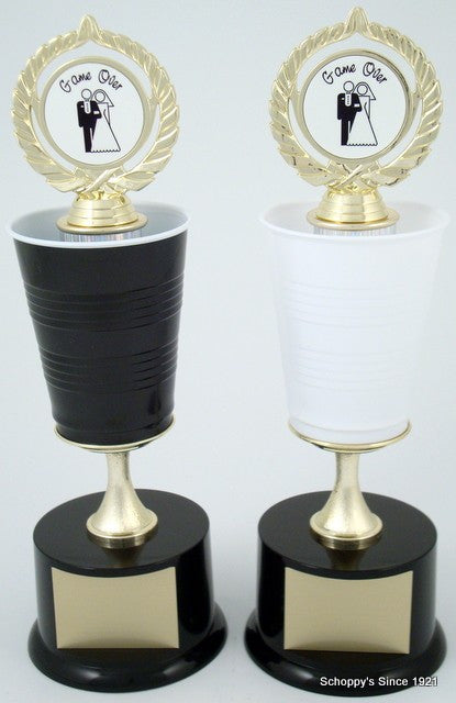 Beer Pong Trophy - Wedding Edition - Groom-Trophies-Schoppy&